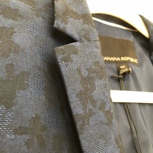 Banana Republic Navy Floral Suit Jacket 10 NWT